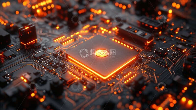 高清大图下载【趣麦麦图】芯片技术芯片技术数字1