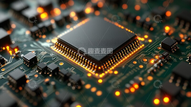 高清大图下载【趣麦麦图】芯片技术芯片技术数字