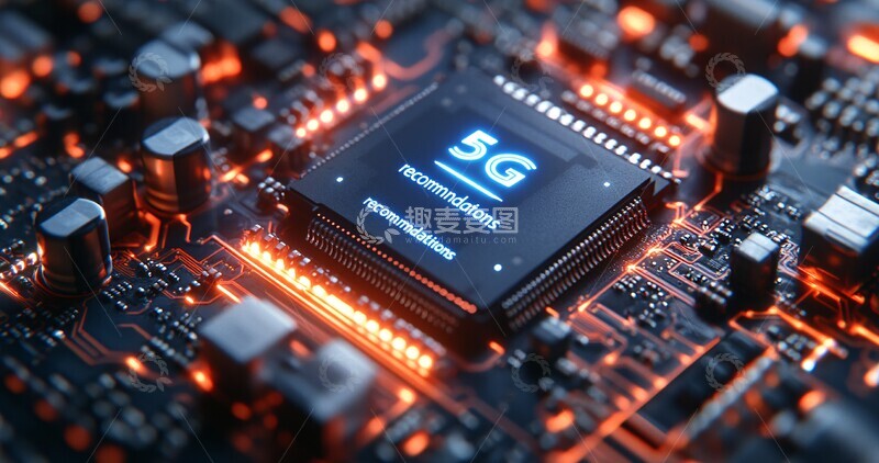 高清大图下载【趣麦麦图】芯片数据流电子芯片数据1