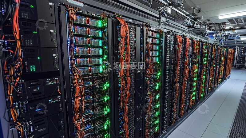 高清大图下载【趣麦麦图】超级计算机处理器1