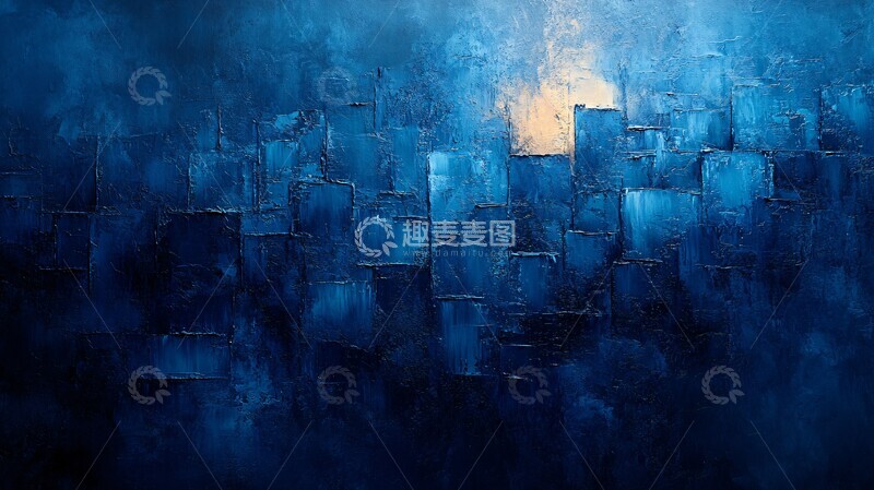 高清大图下载【趣麦麦图】蓝色科技抽象1