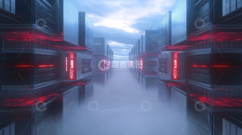 高清大图下载【趣麦麦图】未来城市夜景113