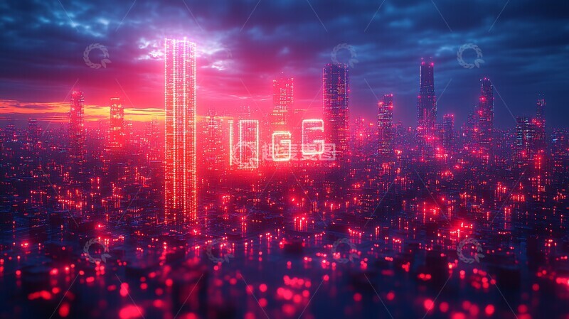 高清大图下载【趣麦麦图】科技之光科技未来几何