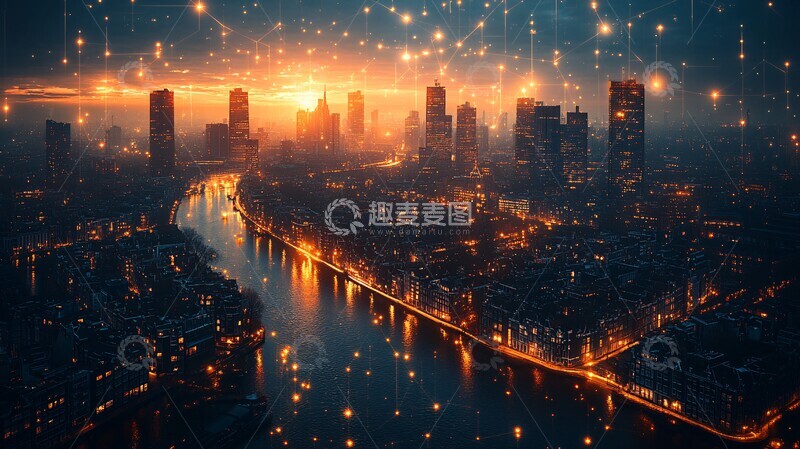 高清大图下载【趣麦麦图】连接创新协作之路