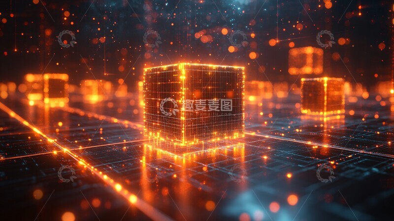 高清大图下载【趣麦麦图】数据立方浮动表格