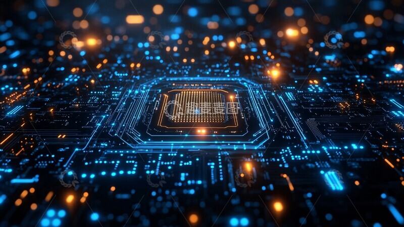 高清大图下载【趣麦麦图】电路板技术处理背景