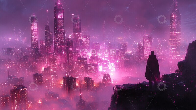 高清大图下载【趣麦麦图】数字符号城市1