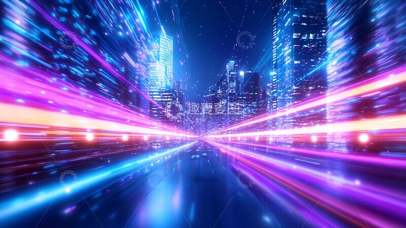 高清大图下载【趣麦麦图】无线网络城市景观