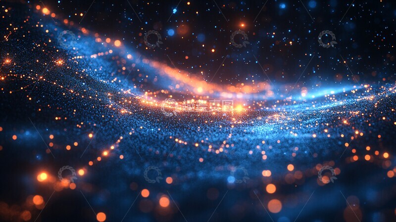 高清大图下载【趣麦麦图】蓝光电路科技背景