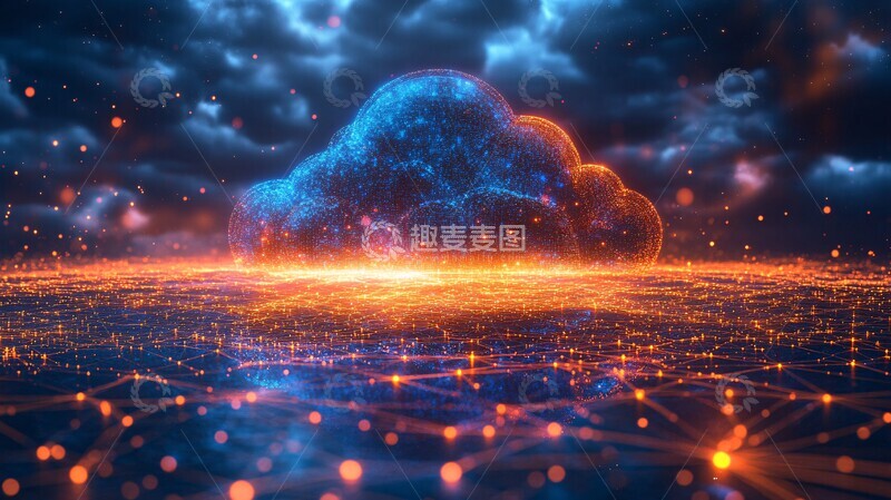 高清大图下载【趣麦麦图】数据安全风暴防线1