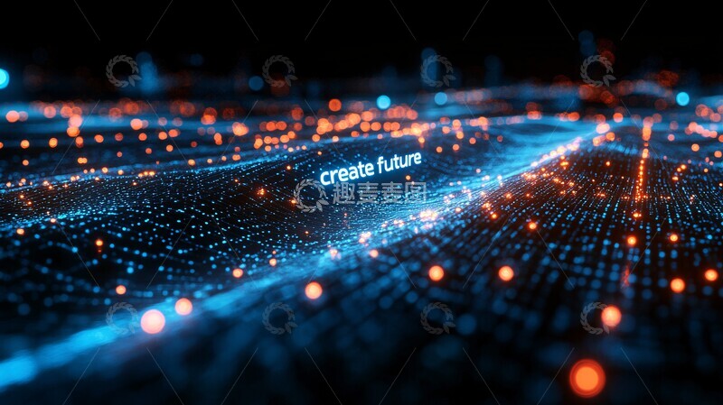 高清大图下载【趣麦麦图】创建未来创建未来科技