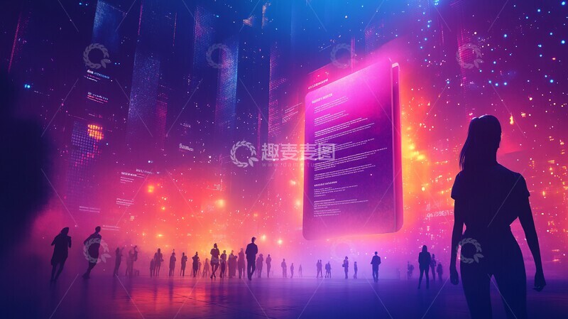 高清大图下载【趣麦麦图】未来法律科技邀请券1