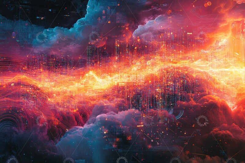 高清大图下载【趣麦麦图】云计算虚拟节点1