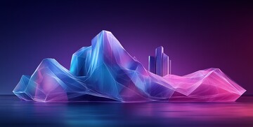 建筑低多边形背景1