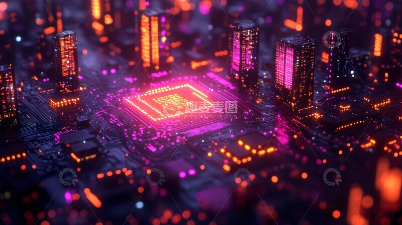 高清大图下载【趣麦麦图】区块链技术图1