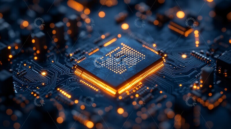 高清大图下载【趣麦麦图】计算机芯片渲染4