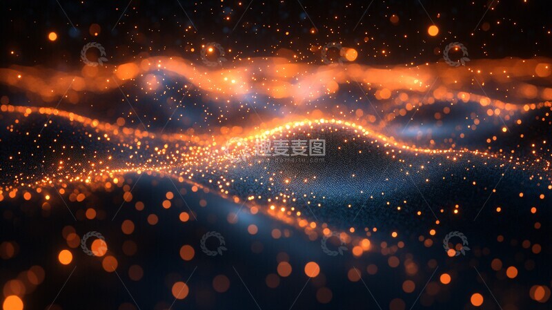 高清大图下载【趣麦麦图】网络节点线条图2