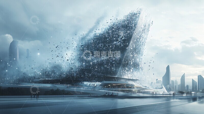 高清大图下载【趣麦麦图】像素构成的总部2