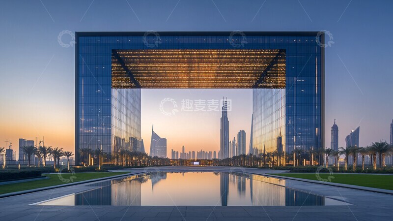 高清大图下载【趣麦麦图】像素构成的总部