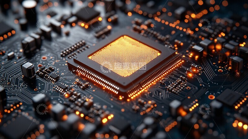 高清大图下载【趣麦麦图】计算机芯片渲染5