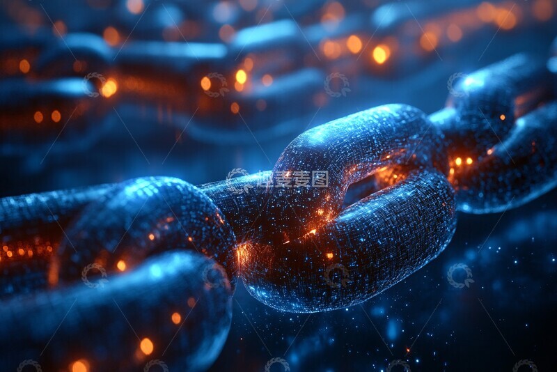高清大图下载【趣麦麦图】区块链数字网络4