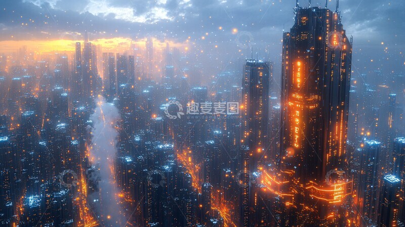 高清大图下载【趣麦麦图】未来科技城市景观2