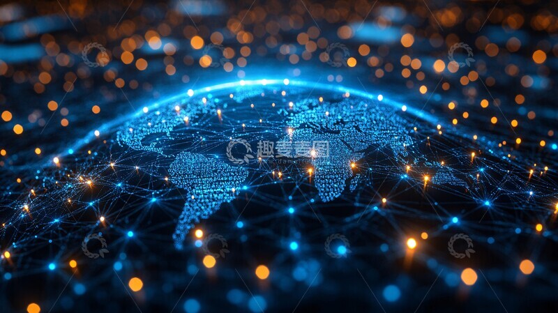 高清大图下载【趣麦麦图】数字地球网络1