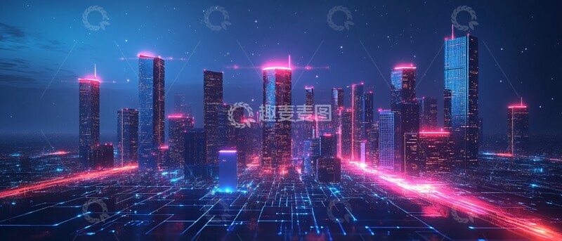 高清大图下载【趣麦麦图】智慧城市自动驾驶1