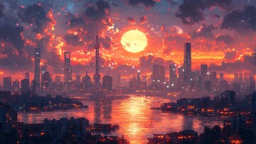 展会徽章未来像素艺术1