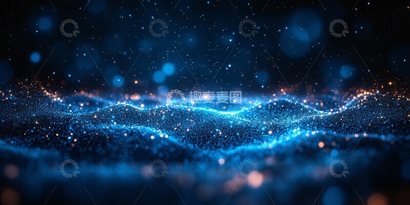 高清大图下载【趣麦麦图】科技蓝点网络1