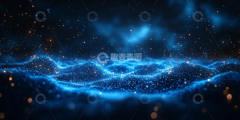 高清大图下载【趣麦麦图】科技蓝点网络2