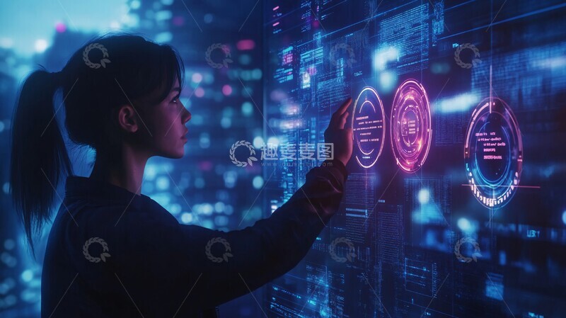 高清大图下载【趣麦麦图】未来都市夜景432