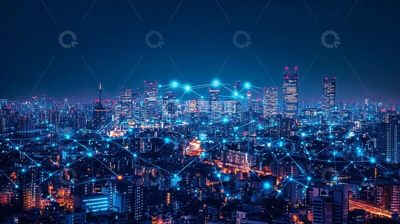 高清大图下载【趣麦麦图】互联智能设备网络1