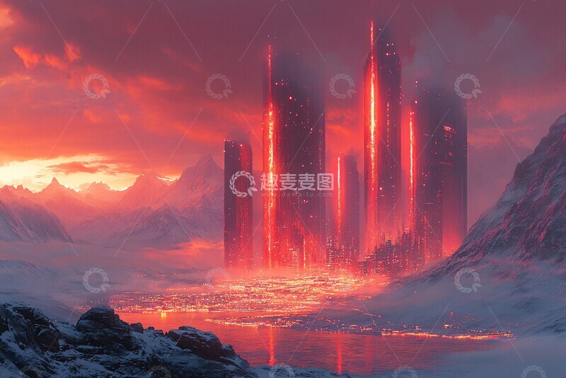 高清大图下载【趣麦麦图】科技能源未来