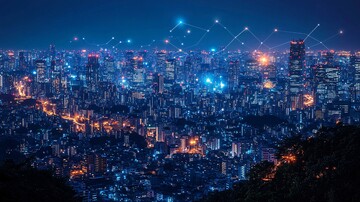 夜晚城市通讯线2