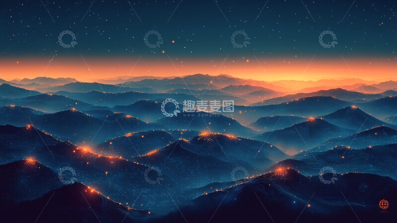 高清大图下载【趣麦麦图】人工智能电路景观