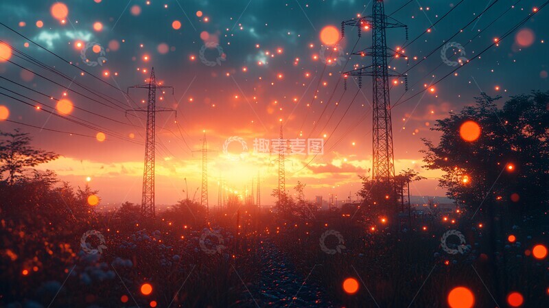 高清大图下载【趣麦麦图】智能用电导致电网崩溃