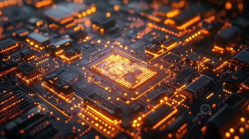 高清大图下载【趣麦麦图】霓虹街道城市网格1