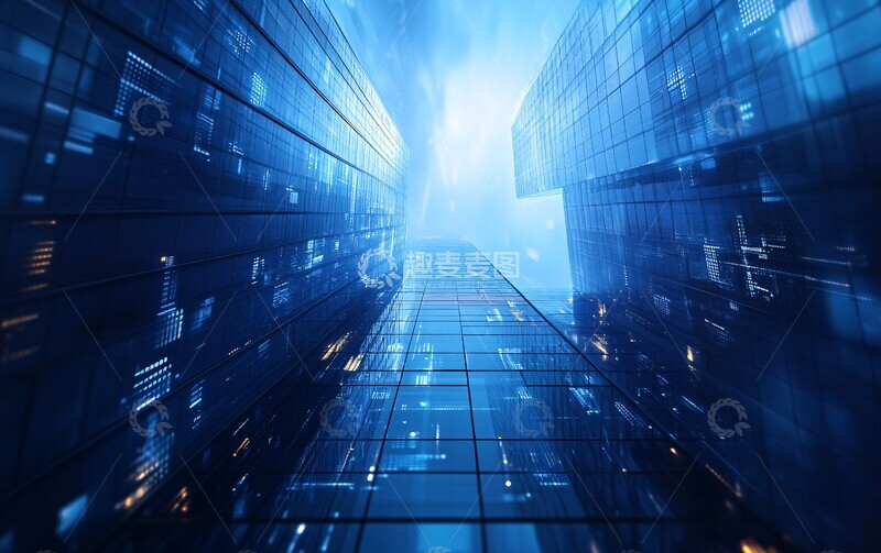 高清大图下载【趣麦麦图】数字连接商业区1