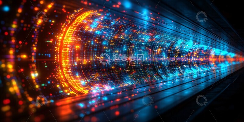 高清大图下载【趣麦麦图】管道风力发电机日落1