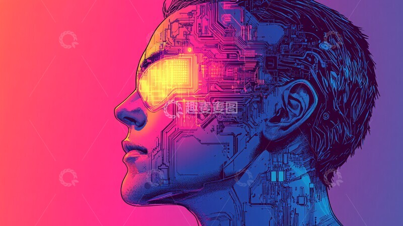 高清大图下载【趣麦麦图】人工智能头像2