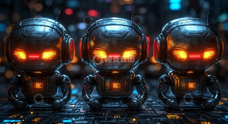 高清大图下载【趣麦麦图】语音机器人安全性2