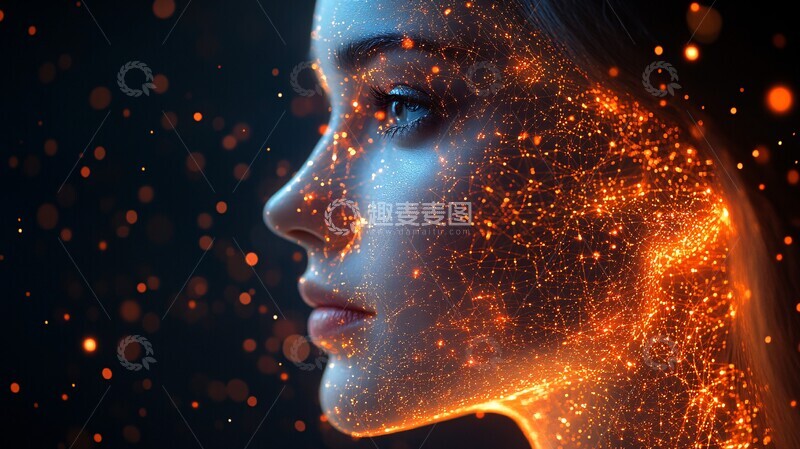 高清大图下载【趣麦麦图】人脸数字化网络1