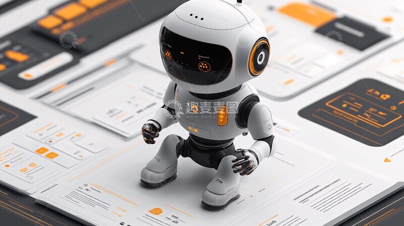 高清大图下载【趣麦麦图】人工智能客服流程1