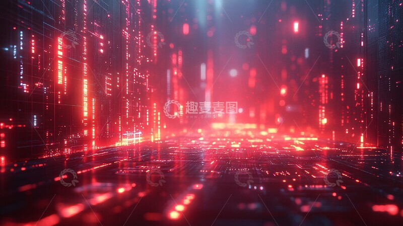 高清大图下载【趣麦麦图】未来网络背景1