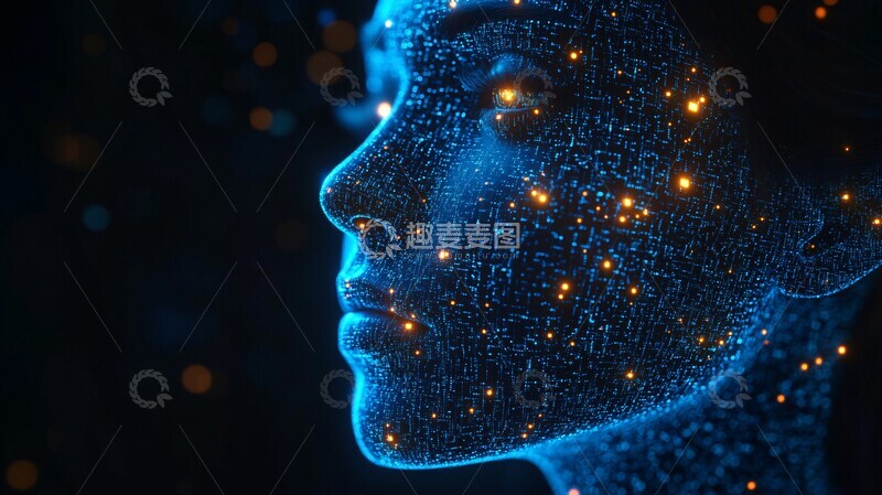 高清大图下载【趣麦麦图】人脸数字化人脸数字数据1