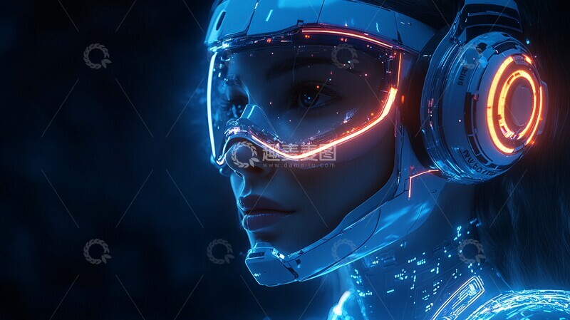 高清大图下载【趣麦麦图】机器人头像女助手2