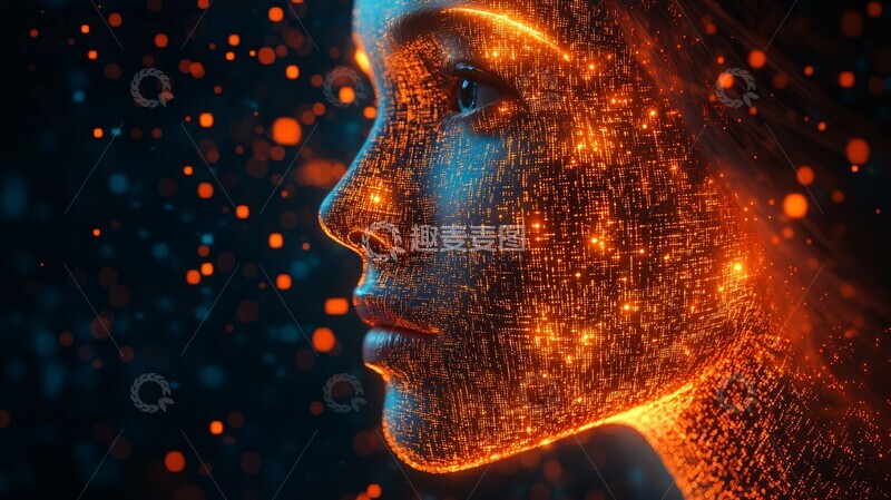 高清大图下载【趣麦麦图】人脸数字化人脸数字数据