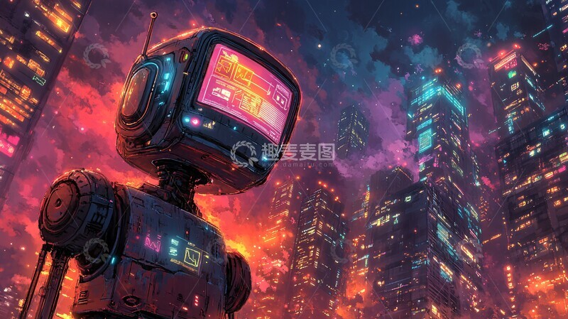 高清大图下载【趣麦麦图】机器人信息图表1