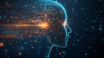 数字人类发光头像